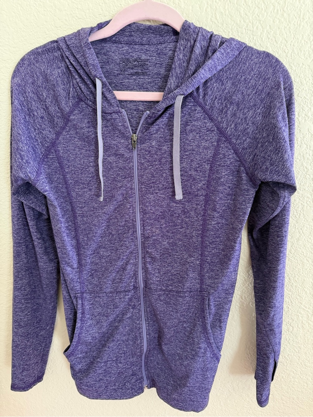 Patagonia Heathered Purple Full-Zip Hoodie